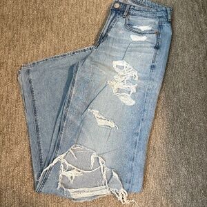 American Eagle High Waisted Baggy Wide-leg Jeans